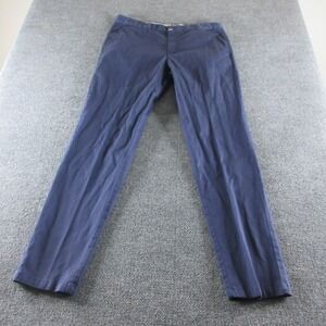 Perk Pants Mens 36x34 Blue Slim Fit Stretch Chino Straight Casual Pockets